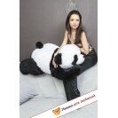Плюшевая панда Ангелина (Бело-черный) - 110см
